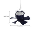 thumbnail image 2 of WHAMVOX Ventilador Pequeño De Con Temporizador Para Dormitorio Y Camping Portátil, 2 of 7