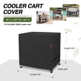 thumbnail image 2 of Cubierta impermeable para carrito de cooler Porch Shield 80-100 Qt negra, 2 of 7