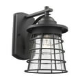 thumbnail image 2 of Lighting DAMON Transitional 1 Light Textured Black Outdoor Wall Sconce 11" Tall, 2 of 4