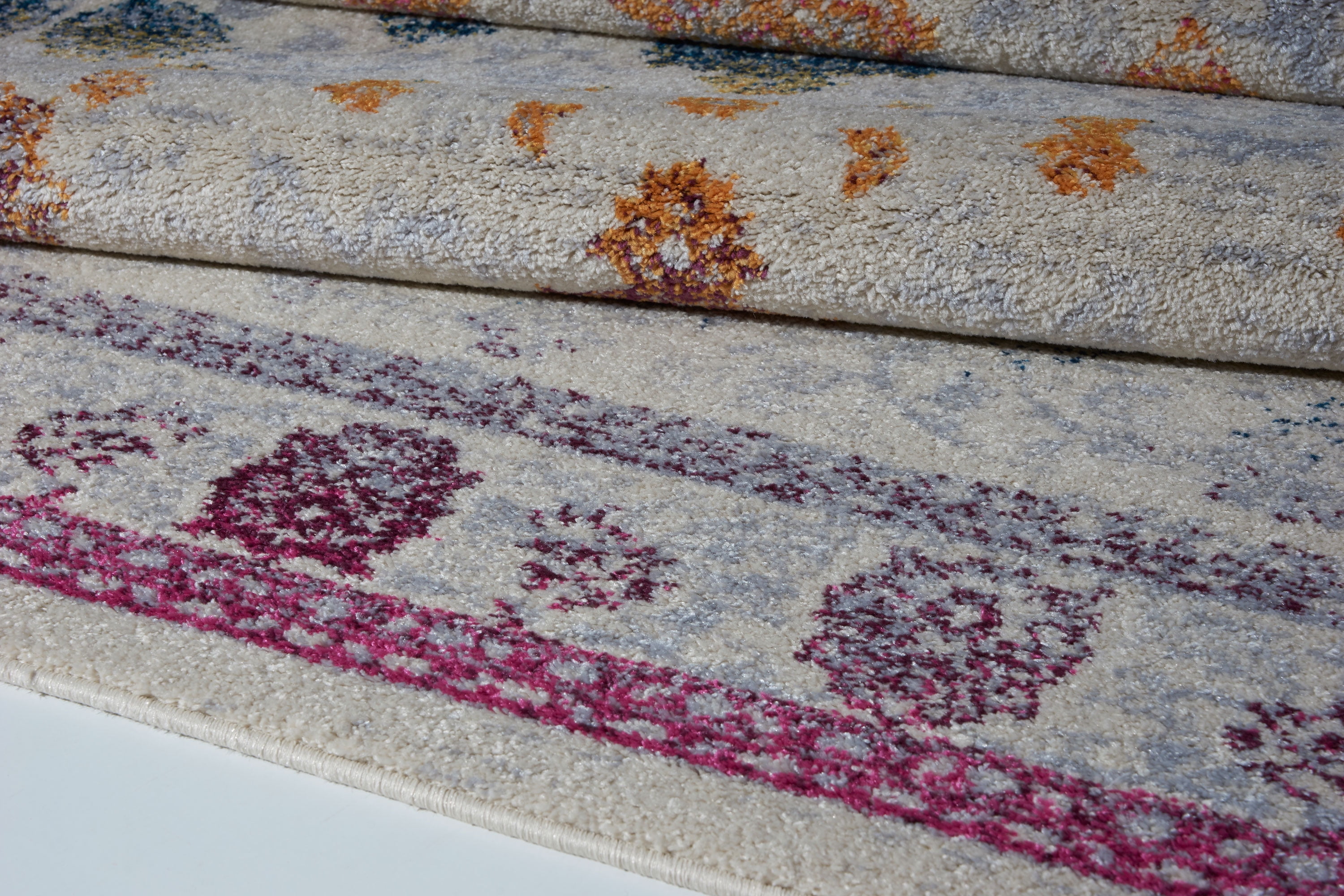 3x5 Ladole Rugs FWR12401 Boston Collection Contemporary Floral Pattern Area Rug Carpet