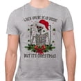 thumbnail image 2 of Santa Skeleton Dead Inside Shirt Unisex X-Small Grey, 2 of 5