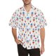 thumbnail image 3 of Camisas de manga corta con botones para hombres y mujeres Camisas hawaianas con estampado de hongos Camisas casuales con flores Camisas hawaianas, 3 of 5