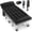Black-gray, variant on GVDV Folding Camping Cot with 2 Sided Comfort Mattress, 75*28 inch Double Layer Oxford Fabric Folding Bed, Portable Sleeping Bed Cot for Camp Office Nap Beach Travel