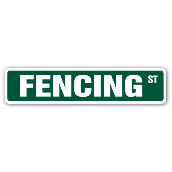 FENCING Street Sign foil gloves masks sport lames | Indoor/Outdoor |  36" Wide