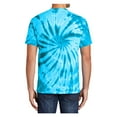 thumbnail image 2 of Yellow Rooster Men's Short Sleeve Tie-Dye Male Cotton T-Shirts Turquoise M, 2 of 6