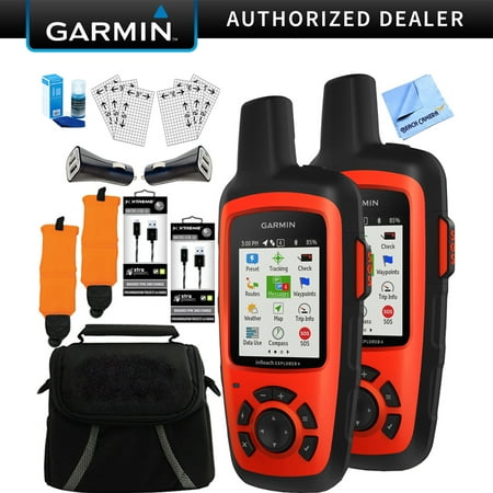 Garmin inReach Explorer+ Satellite Communicator w/ GPS 2 PACK Accessory (Best Gas For Ford Explorer)