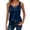 Navy Tank Tops, variant on Women Solid Color Tank Tops Sleeveless O-Neck Casual Crewneck Pullover Summer Camisole Blouse Tee Shirt Vacation Ladies Camis