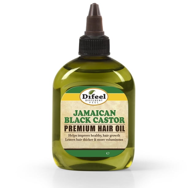 Difeel Premium Natural Jamaican Black Castor Hair Oil 7.1 oz - Aceite de ricino negro jamaicano para el crecimiento del cabello