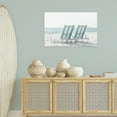 thumbnail image 3 of Stupell Industries Blue Beach Chairs Pair Nautical & Beach Photography Wrapped Canvas Art Print Wall Art, 36 x 24, 3 of 8