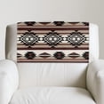 thumbnail image 2 of TSOVTHRID Brown Aztec Tribal Print Headrest Cover for Recline Chair Non Slip Headrest Protector PU Leather Sofa Head Rest Covers with Adhesive Backed Hook and Loop,17x27in, 1 Piece, 2 of 7