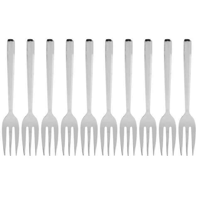 12Pcs Fourchettes en Acier Inoxydable Multifonctionnelle Dégustation Gâteau Apéritif Dessert Salade Fourchette à Fruits