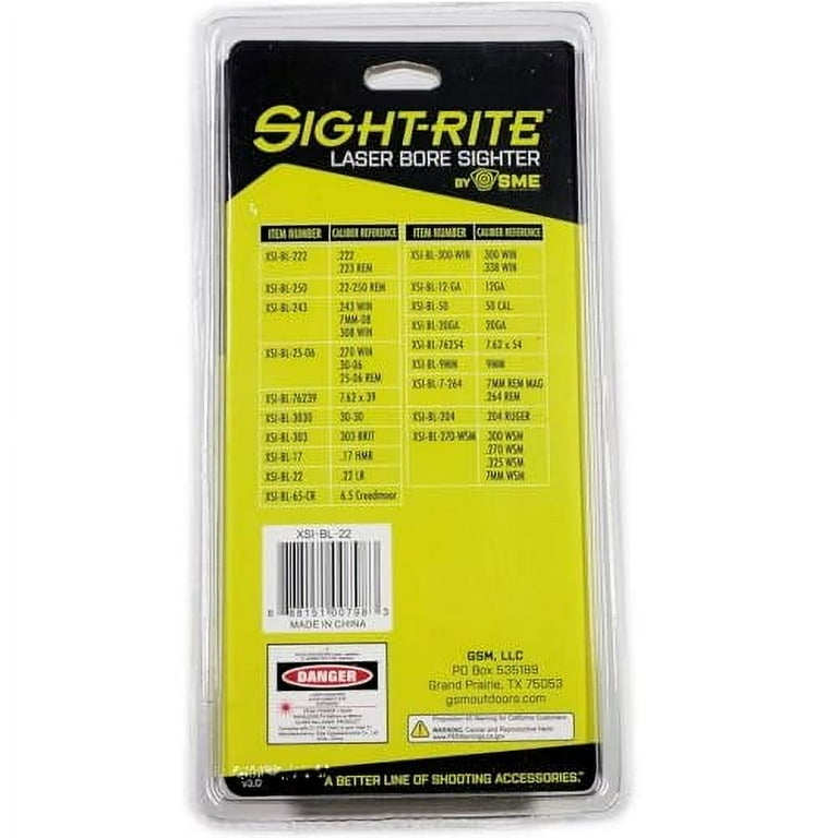 20 Gauge Sight-Rite Bullet Laser Bore Sighting System By SME