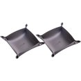 thumbnail image 1 of ORUYROP Leather Jewelry Valet Tray for Women and Man, Portable Entryway Table Tray Bedside Nightstand Desk Tray Small Catchall Travel Dish Plate for Key,Wallet,Watch,Coin (2PCs Grey-B), 1 of 7
