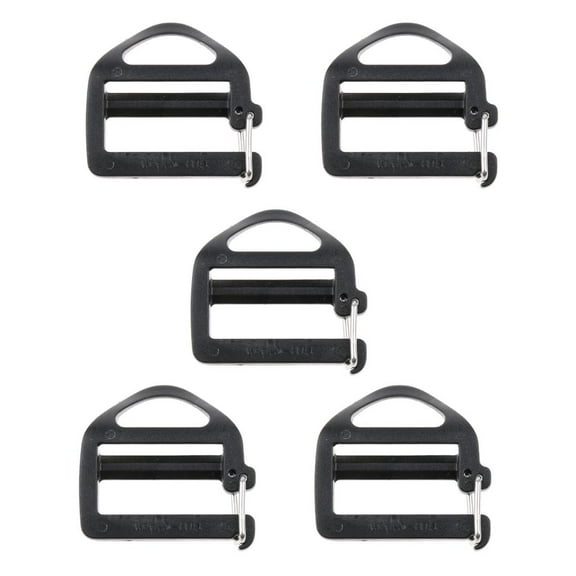 5 pcs 1 inch Strong Heavy Slider Adjustable Webbing Strap Release Buckles for Backpack Webbing Accessories for 25mm