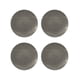 thumbnail image 1 of Juego 4 Platos Galerias El Triunfo Porcelana Diseño Cuadros Negros Con Lineas Amarillas, 1 of 4