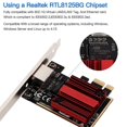 thumbnail image 4 of 2.5G PCIE to RJ45 Network Card RTL8125B Chip 100/1000Mbps for Win7/8, 4 of 5