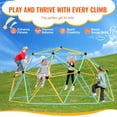 thumbnail image 3 of KFFKFF Geometric Climbing Structure, 10FT Dome with Climbing Grips, Supports up to 750LBS, Simple Setup, Ideal for Children Aged 3-10, Outdoor Play Equipment for Backyard Fun, 3 of 9