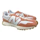 thumbnail image 1 of New Balance Men’s 327 Casual Sneaker White/Paradise Pink MS327PN Size 14, 1 of 5