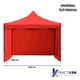thumbnail image 4 of Carpa 3 x 3 Metros Toldo Lona Impermeable Plegable Para Jardin Color Rojo Practiksa  Carpa con Pared, 4 of 5