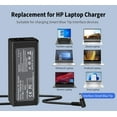thumbnail image 6 of BUTOMKY 65W 19.5V 3.33A Compatible with HP Laptop Charger with Smart Blue Tip - Compatible with Pavilion x360 11/13/15, Stream, EliteBook, Zbook 14u/15u, Spectre (Includes Power Cord), 6 of 8
