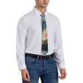 thumbnail image 7 of Adobk Mountain Lotus Serenity Print Tie For Men Necktie Neck Ties,Mens Ties, 7 of 7