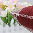 thumbnail image 3 of Set of 2 Christmas Buffalo Check Plaid Throw Pillow Covers Cushion Case Polyester for Farmhouse Home Decor Red and Black, 18 x 18 Inches, 3 of 6