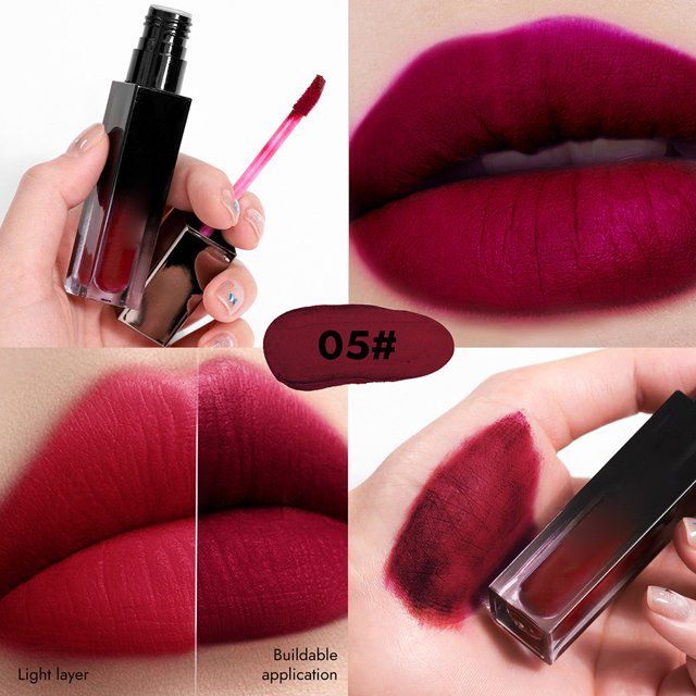 Fankiway 6-color Matte Velour Matte Lip Paste Is Not Easy to Stick Cup Multi-purpose Eye Shadow Blush