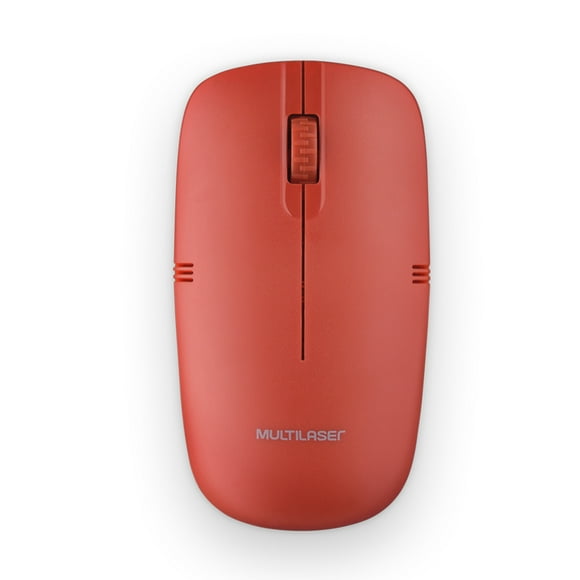 Mouse Inalámbrico Slim Multilaser Color Rojo Multilaser Mouse Inalámbrico