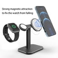 thumbnail image 4 of ZheElen Support de Charge de Table pour Montre Intelligente, Support de Chargeur Sans Fil pour Cellulaire, Argent, 4 of 6
