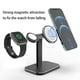 thumbnail image 4 of Seitruly Soporte de carga Reloj inteligente de Teléfono celular Soporte de cargador inalámbrico Relojes inteligentes Plata, 4 of 6
