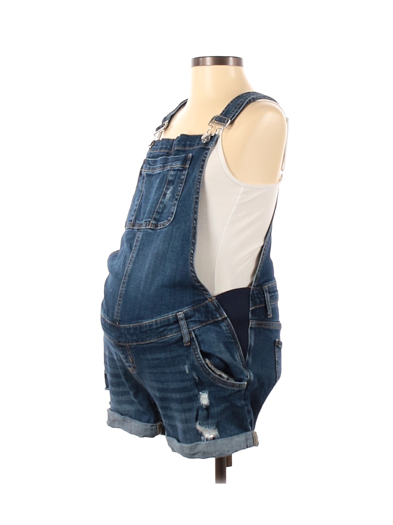 S Maternity Overall Shorts - Walmart 