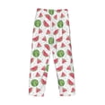 thumbnail image 3 of Lsque Hand Drawn Watermelon Print Men's Pajama Pants, Lounge Pant - Comfortable Home Wear,Elastic Waistband, Stylish Design-Small, 3 of 9
