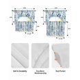 thumbnail image 6 of Blue Botanical Kitchen Curtains Sets 36 Inch Length with Valance, Spring Summer Leaf Pastoral Retro Swag Valances and Tiers Curtain Set Drapes Swag Curtains for Living Room, Bathroom, Bedroom, Cafe, 6 of 6