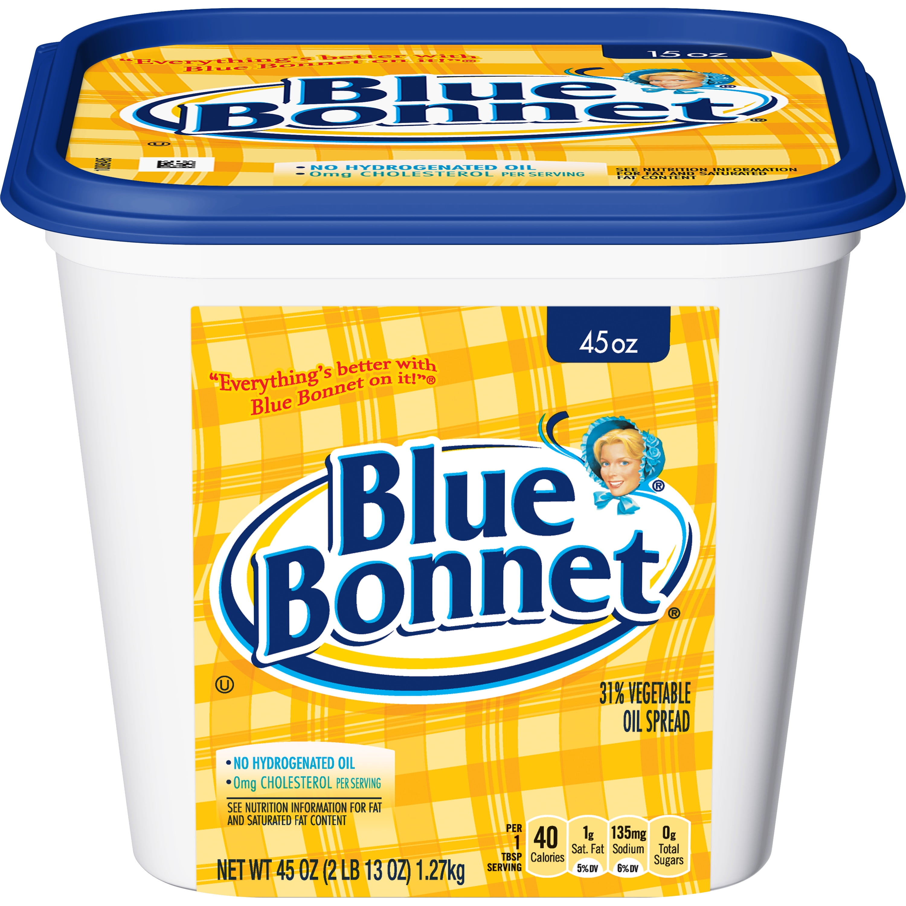 Blue Bonnet Vegetable Oil Spread, 45 oz