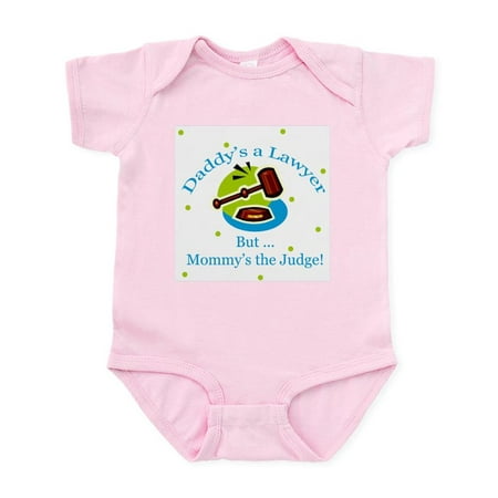

CafePress - Daddy Lawyer But Mommy Judge Baby Infant Bodysuit - Baby Light Bodysuit Size Newborn - 24 Months
