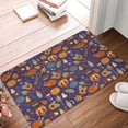 thumbnail image 2 of Salouo Thanksgiving Turkey 2 Pattern Outdoor Indoor Sturdy Doormats 16’’×24’’, Anti Fatigue Soft Flannel Thick Door Mat,Non-Slip Rectangle Rug Cushion, 2 of 7