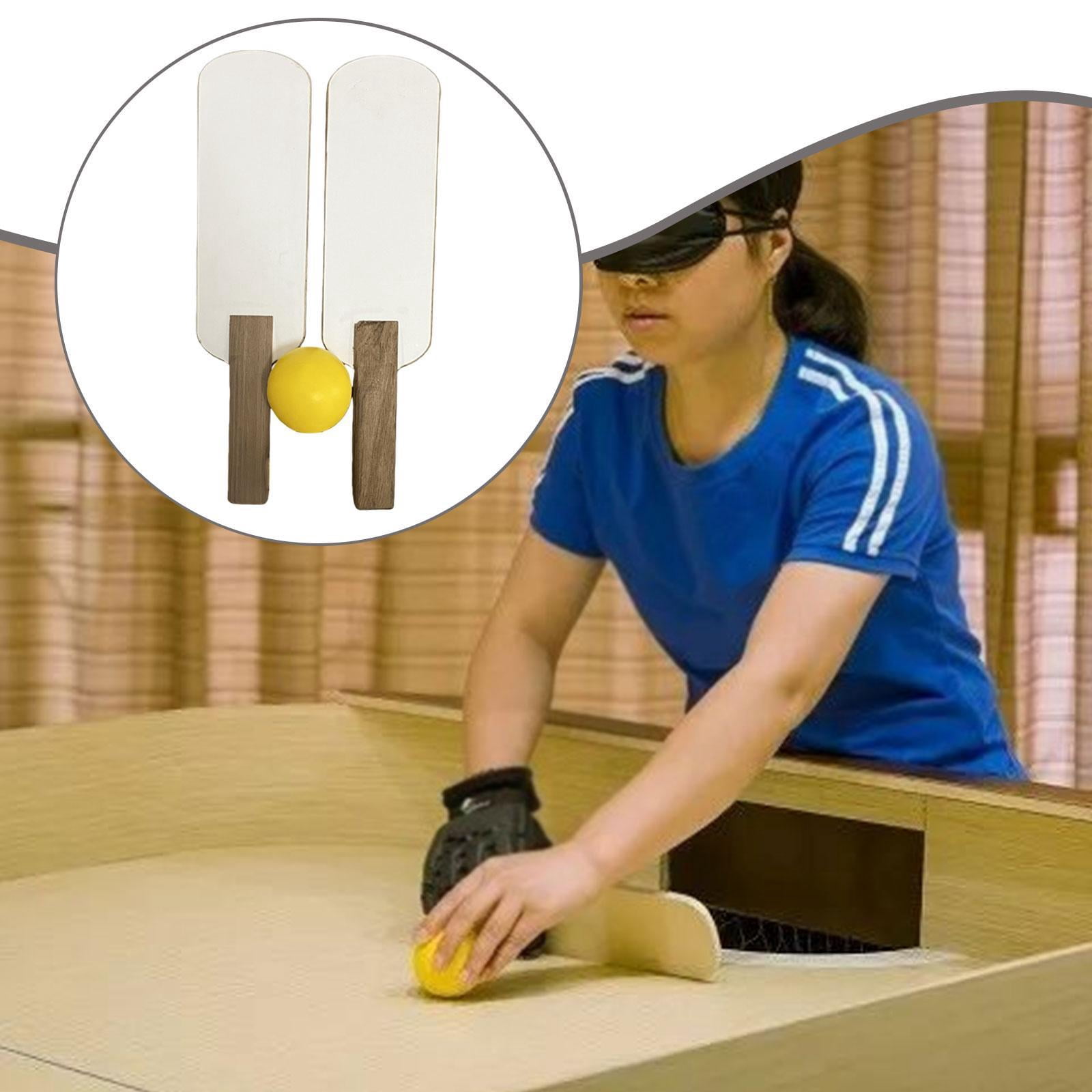DimyFew 2 Pieces Sightless Table Tennis Racket Accessories with Ball Gift Premium Sounds 1 Ball