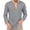 AB266 Grey, variant on Tisuna Men Long Sleeve T-Shirts Comfortable V Neck Tops Men Solid Tee Shirts For Fitness Sports Size S