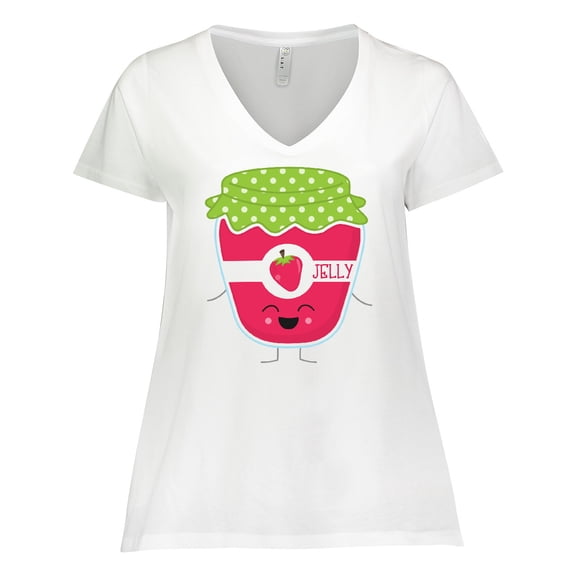 Inktastic Jelly Costume Women's Plus Size V-Neck T-Shirt