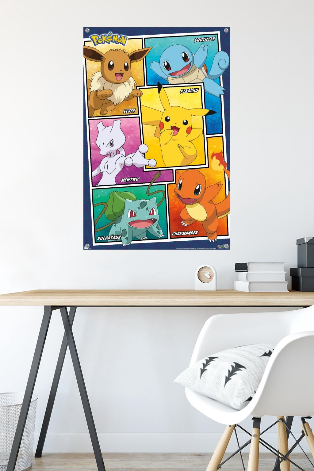 Pokémon - Group Collage Wall Poster with Pushpins, 22.375" x 34"