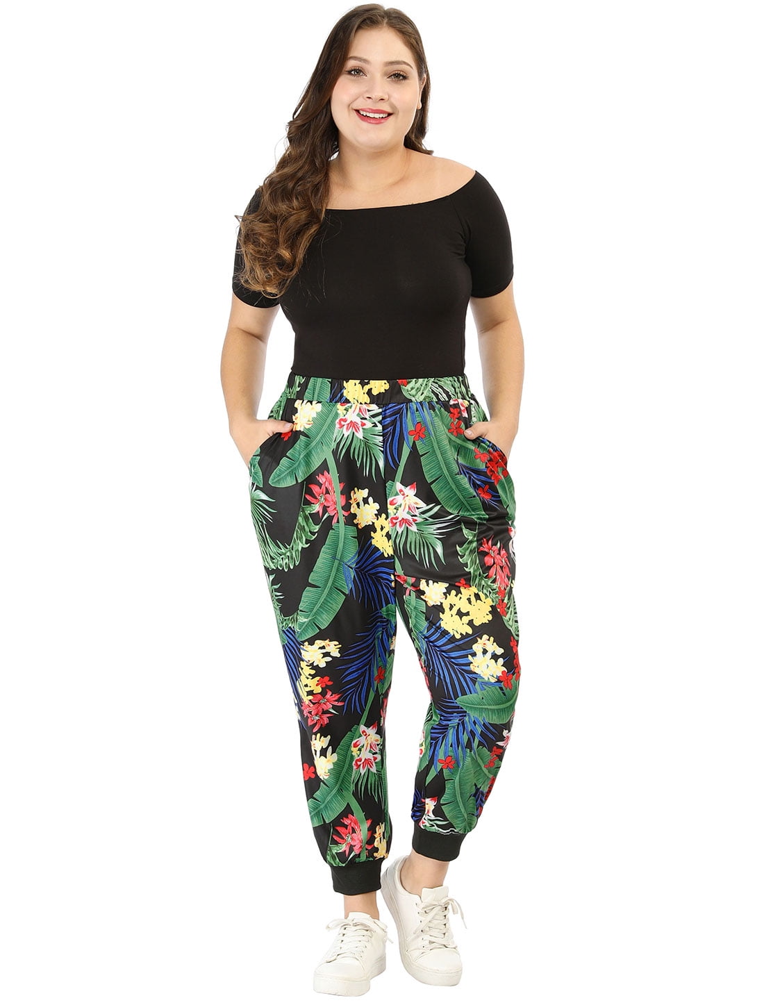 plus size elastic waist pants