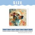 thumbnail image 2 of 14 Inch Wall Clock Battery Operated Square Clock for Office, Kitchen, Outdoor, Living Room,Vintage Floral Flowers Puppy Dog Pets Lovely, 2 of 4