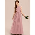 thumbnail image 6 of ETHAN Chiffon One Shoulder Bridesmaid Dress for Wedding Floor-Length A-line Junior Girls Party Gowns Dark Green Size 16, 6 of 7