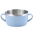 thumbnail image 2 of Mosiee Kitchen Tableware Wheat Straw Bowl Food Grade Wheat Rice Bowl Double-Layer Stainless Steel Tableware Food Container Dessert, 2 of 5