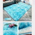 thumbnail image 4 of EIMELI Soft Area Rug Fluffy Rug Tie-dye Gradient Shaggy Rug For Bedroom Living Room Home Decor  Sky Blue 40*120CM, 4 of 7