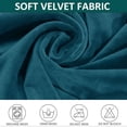 thumbnail image 4 of XUELC Armless Back Chair Cover Velvet High Back Curved Chair Cover Removable Dining Chair Cover Non-Slip Washable Chair Cover for Banquet, Deepwater Blue Set of 4, 4 of 7