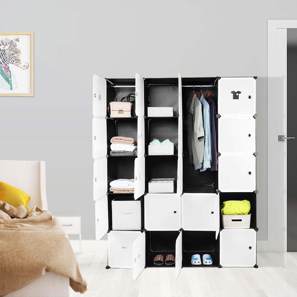 SortWise Portable Closet Clothes Organizer Wardrobe ...