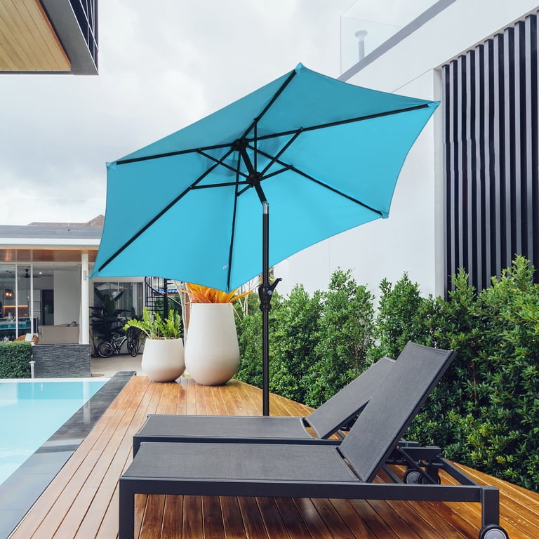 ace patio waterproof umbrella Aqua Outdoors Heavy Duty, Wind-Stable, Adjustable Tilt & Height Sun Shade for Pool, Deck, Backyard Rust-Free Frame Easy This large outdoor umbrella is a great way to provide shade for your patio and guests taxo fix - patio umbrellas