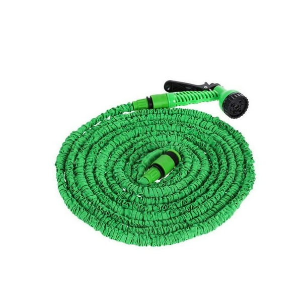 Tangle Free Expandable Garden Hose w/ Sprayer Attachment 100FT Green