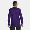 thumbnail image 3 of Gildan Men's Heavy Cotton Long Sleeve T-Shirt, 100% Cotton, Adult T-Shirt, Classic fit Tee, Purple, XL, 3 of 5